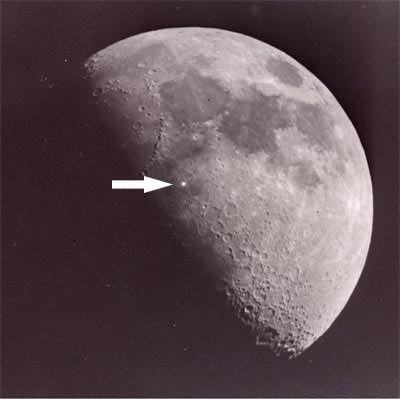 Mystery Moon Flashes Caused by Meteorite Impacts