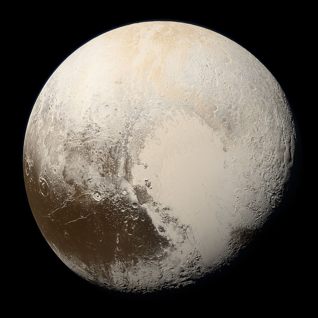 Pluto (captured here by New Horizons spacecraft) was the first trans-Neptunian object discovered where gas was confirmed, Makemake was the second (Credit : NASA/Johns Hopkins University Applied Physics Laboratory)