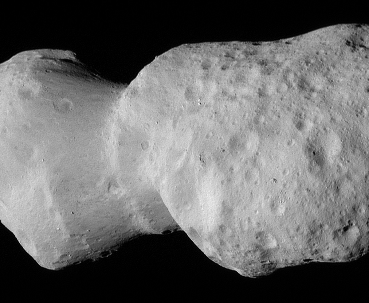 NASA's Lucy Probe Snaps Its Closeup of a Weirdly Shaped Asteroid
