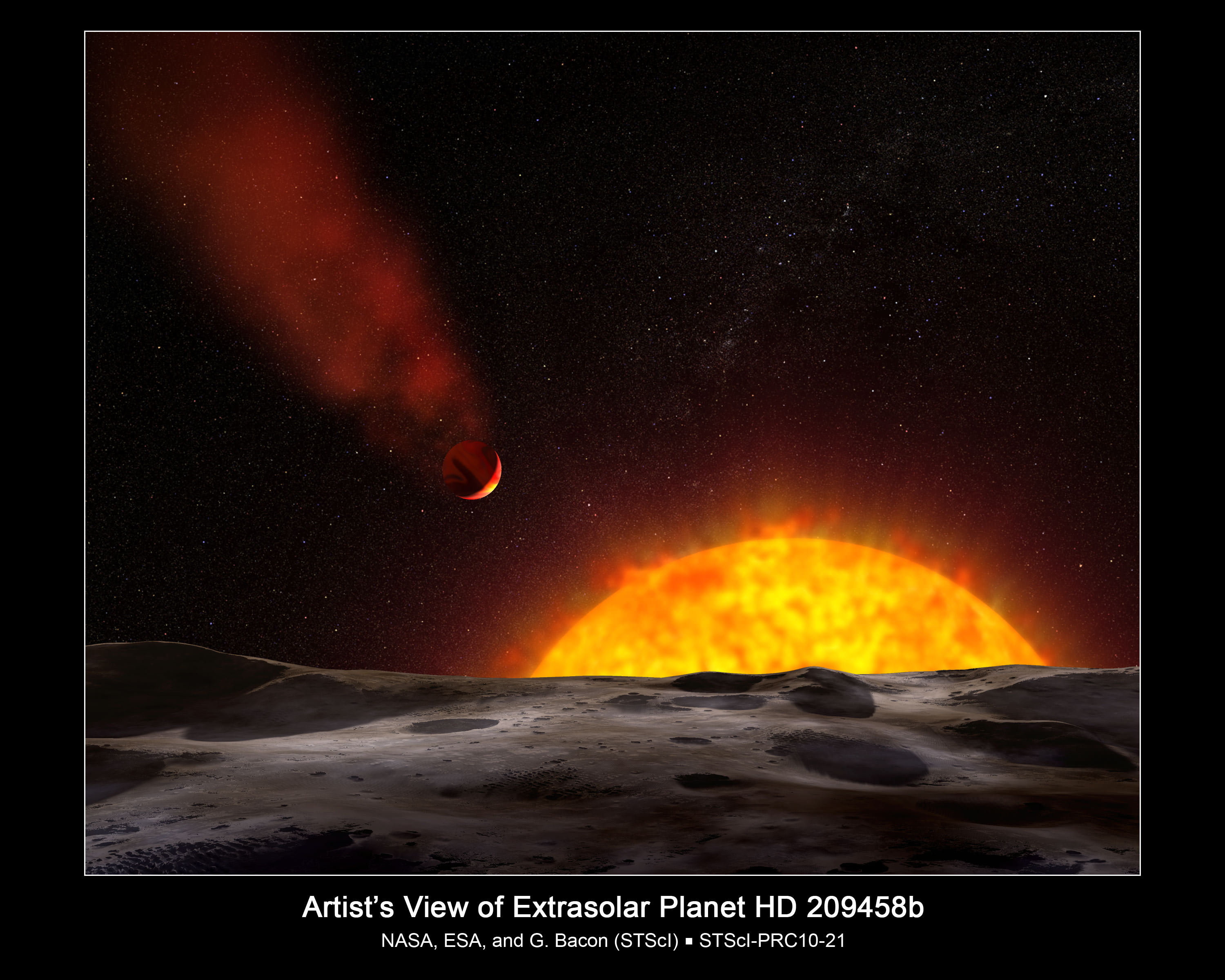Hubble Confirms Comet-like Tail on Vaporizing Planet