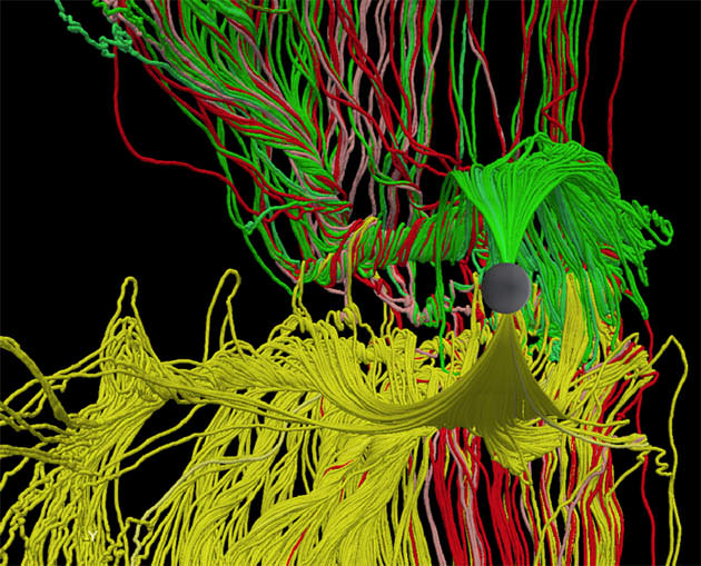 New Computer Simulations Show Earth's Spaghetti-Like Magnetosphere