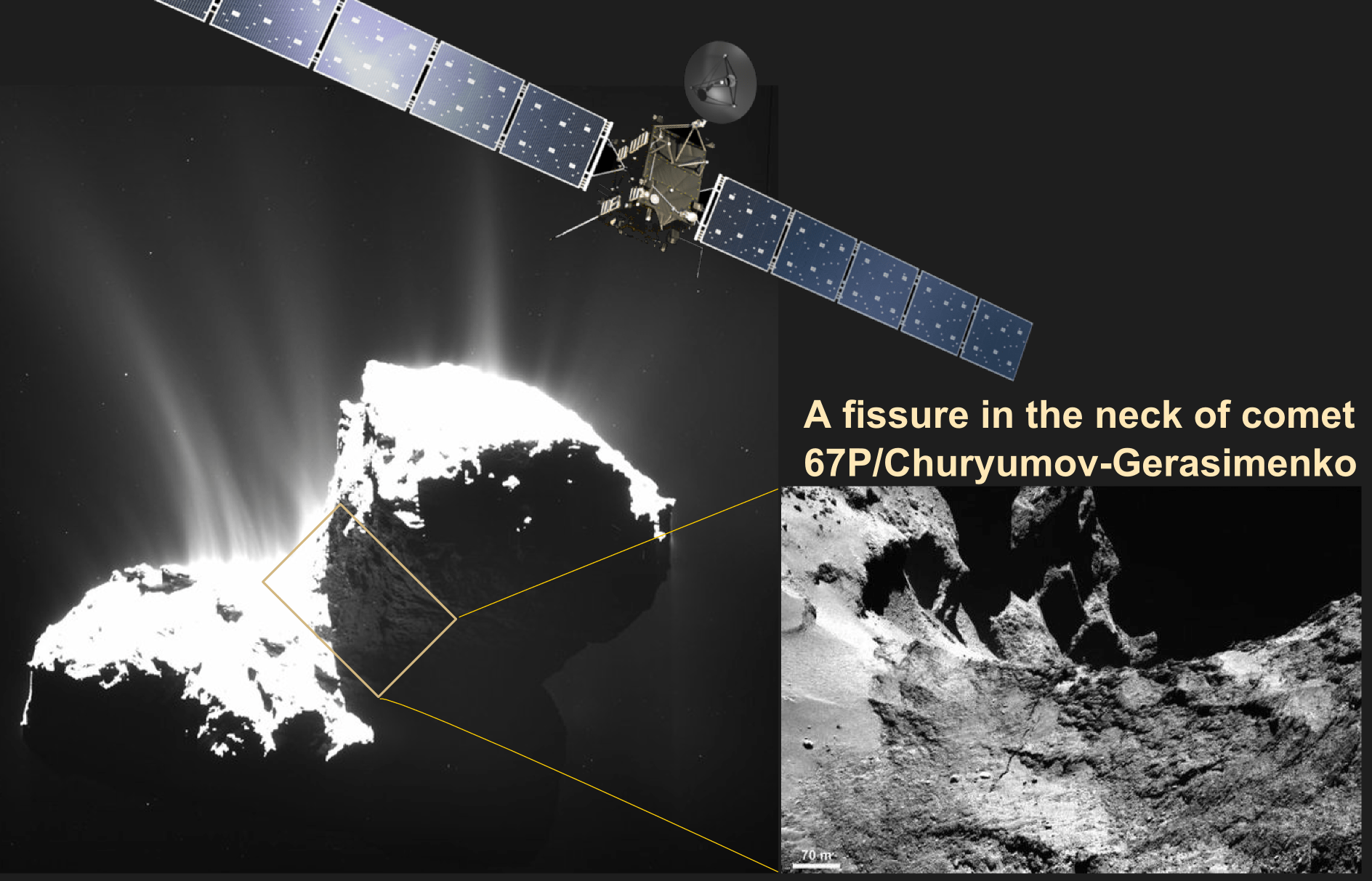 There's a Crack Forming on Rosetta's 67P. Is it Breaking Up?