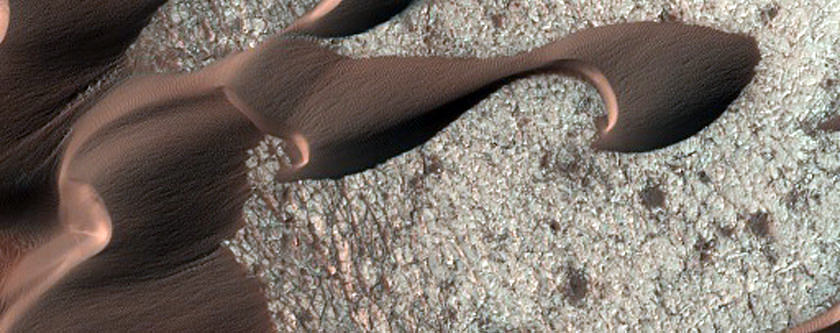 A Moving Martian Topography In 3-D