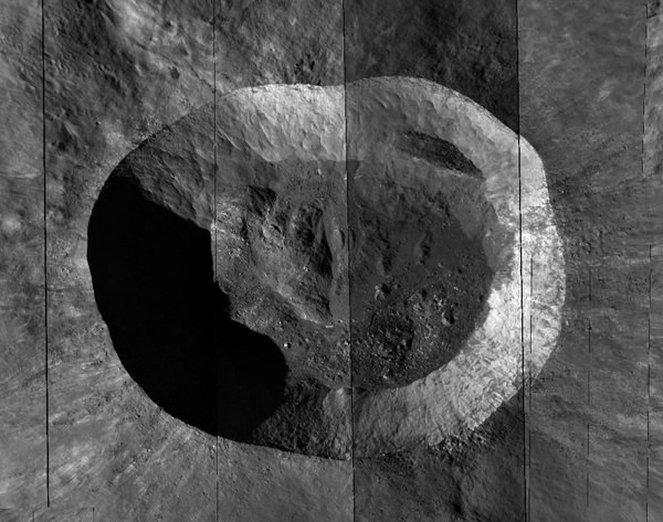 Lunar Crater Reveals Many Secrets, Including a Not-So-Young Age