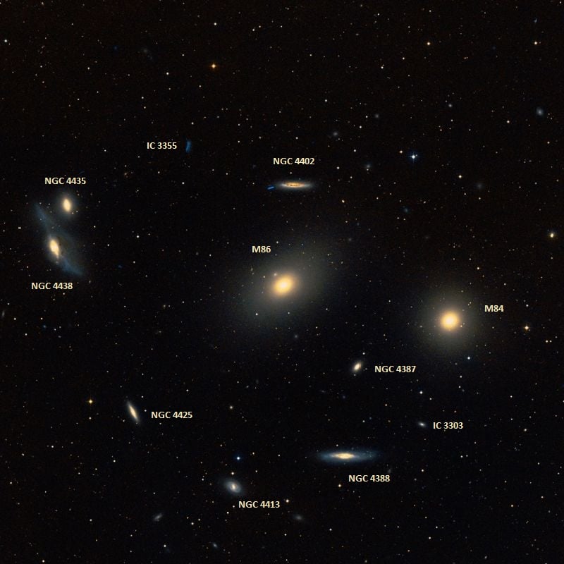 Messier 86 - the NGC 4406 Elliptical Galaxy