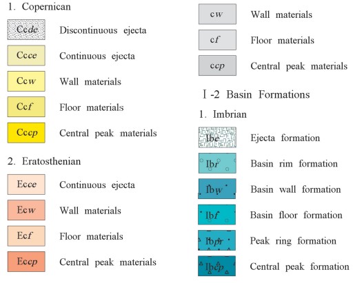 This is a screenshot of a small part of the map's legend. The legend contains an enormous amount of detail. Image via Science Bulletin/Research Gate