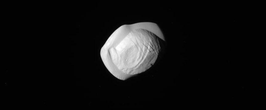 Fried Egg? Flying Saucer? Nope. Just Cool New Closeups of Saturn's Moon Pan