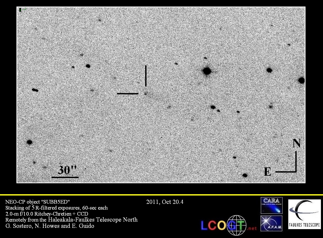Faulkes Team Images Trojan Jupiter Comet