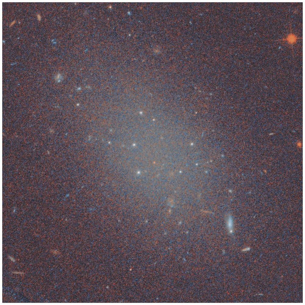An Ultra-Diffuse Galaxy Found With Almost No Dark Matter