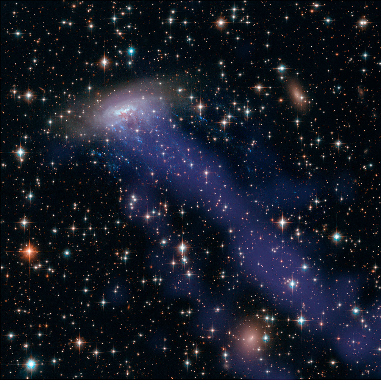 A Snapshot of a Galactic Crash