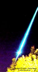 A close-up image of the Bejar bolide, photographed from Torrelodones, Madrid, Spain. Credit: J. Perez Vallejo/SPMN.