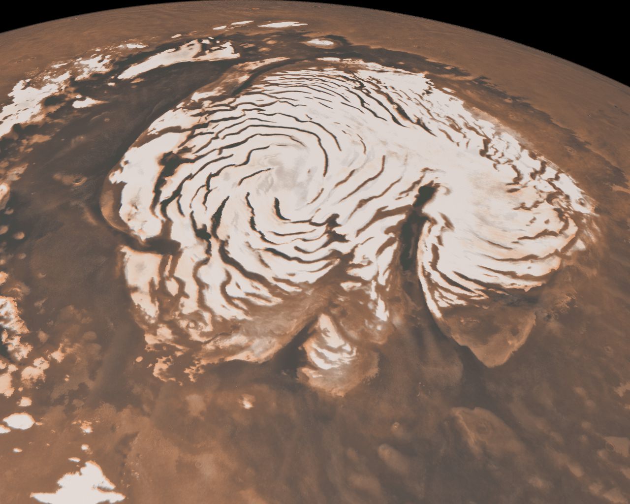 Mars Polar Cap Mystery Solved