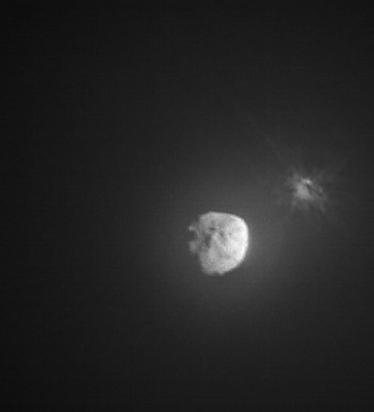 LICIACube Sends Home Images of the DART Impact and the Damage to Dimorphos