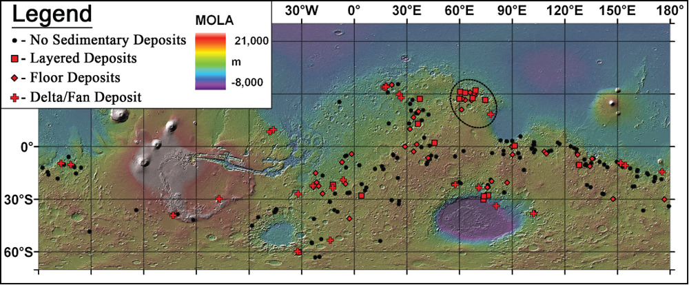 New Analysis of Clay Deposits in Ancient Martian Lakes