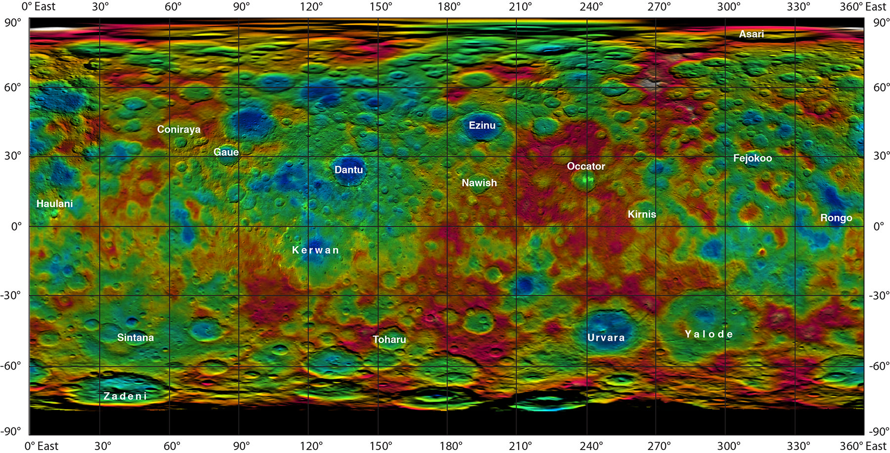 Ceres Resembles Saturn's Icy Moons