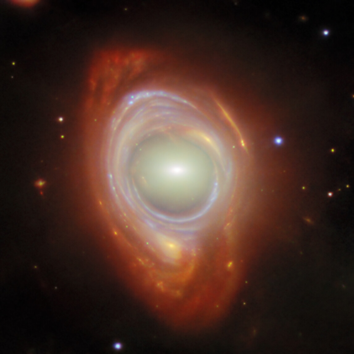 A Dramatic Einstein Ring Seen by Webb