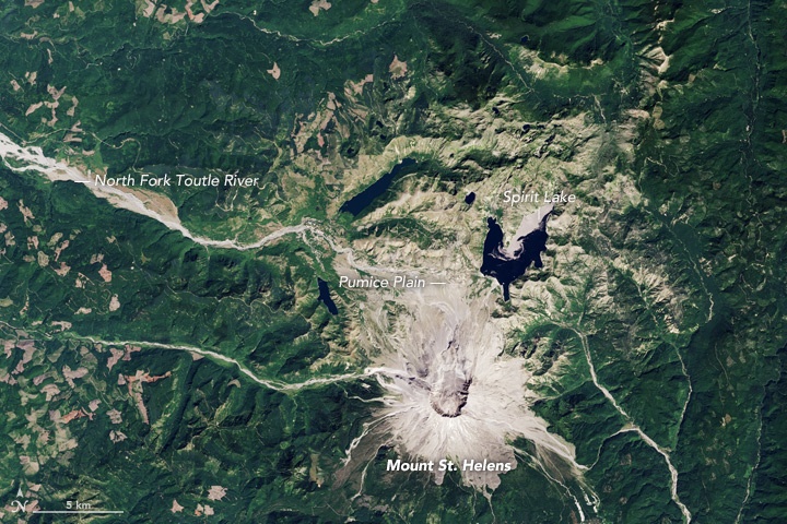 An OLI image from 2016, with labels. Image Credit: NASA Earth Observatory images by Joshua Stevens, Robert Simmon, and Jesse Allen, using Landsat data from the U.S. Geological Survey.