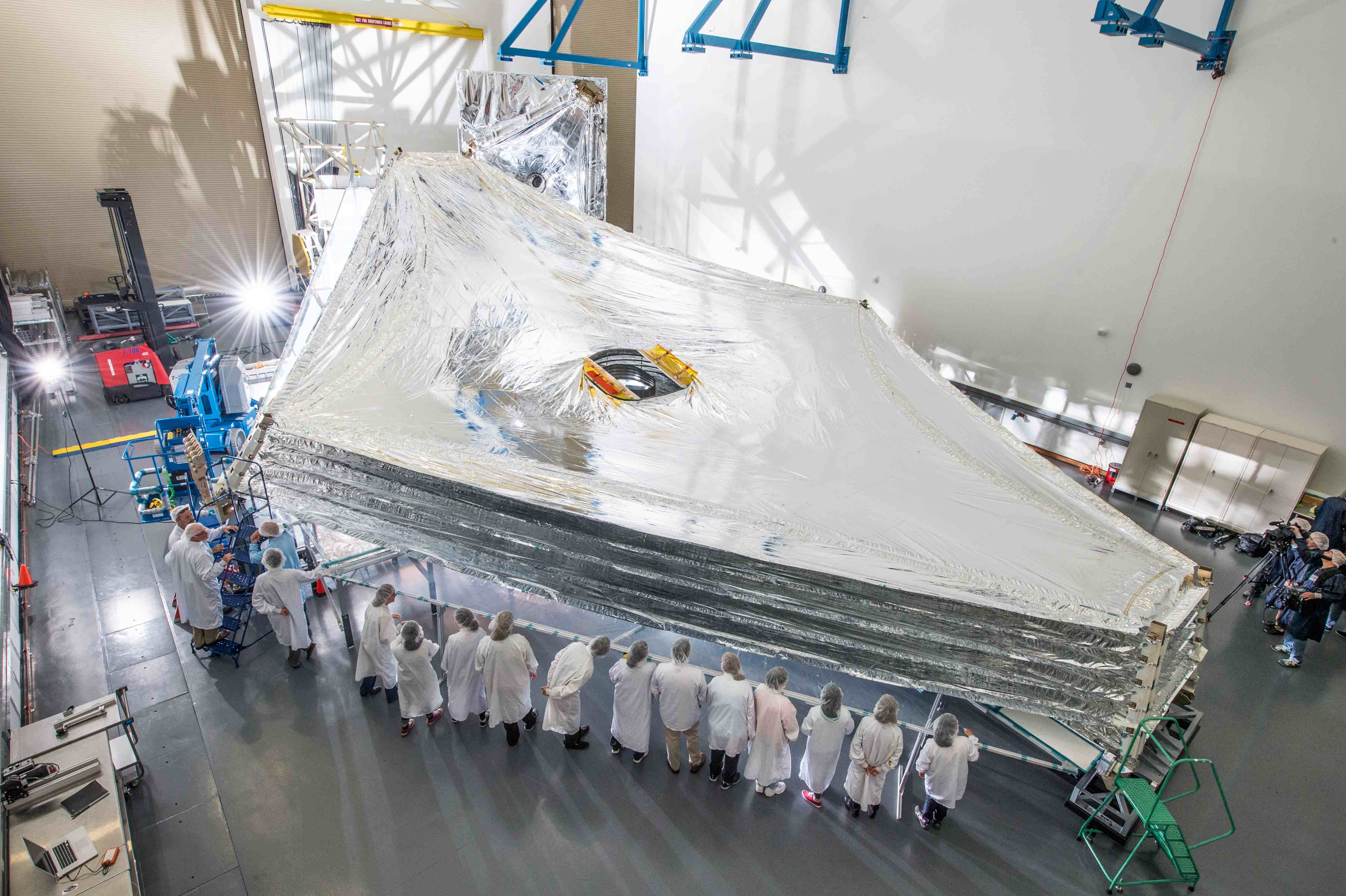 James Webb Unfolds Sunshield