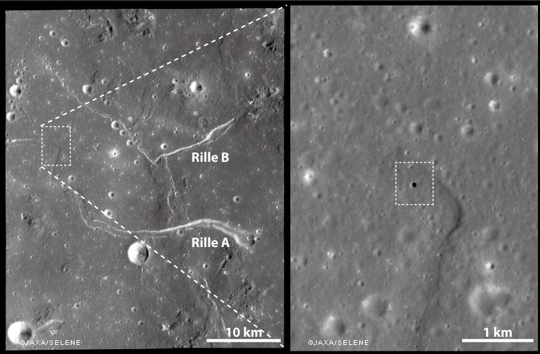 Kaguya Discovers a Lava Tube on the Moon